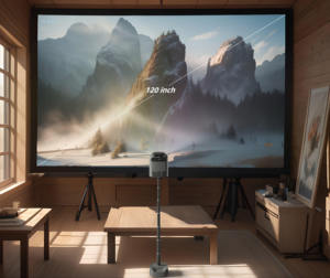 Proyector WiFi de cine en casa 240 ANSI portátil WiFi 4K proyector <span class=keywords><strong>LCD</strong></span> con soporte HI352 procesador Full HD proyector de cine - Product Image 5