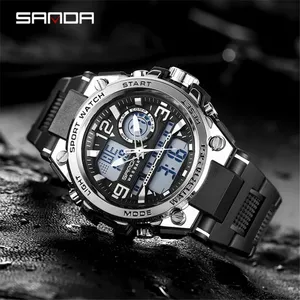 Üst marka G tarzı erkekler dijital saat şok lüks spor saatler moda su geçirmez elektronik kol saati erkekler Relogio Masculino - Product Image 2