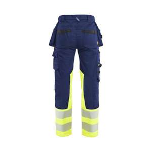 BLAKLADER - 703011498933D24 Pantalon haute visibilité femme stretch Bleu marine/jaune-EAN 7330509958186 HI-VIS WORKWEAR - Product Image 2