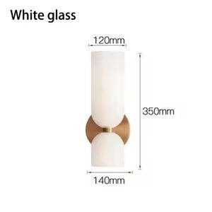 न्यूनतम होटल कॉरिडोर दीवार लैंप लोहे का ग्लास सजावटी वातावरण दीपक - Product Image 2