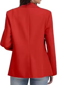 Vente en gros Automne Nouvelle Mode Solide Élégant Bouton Tempérament Professionnel Slim-Fit Banlieusard Décontracté Dames Costume Classique <span class=keywords><strong>Blazer</strong></span> - Product Image 4