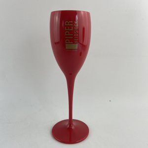 Flûtes à <span class=keywords><strong>Champagne</strong></span> <span class=keywords><strong>ou</strong></span> progo, en plastique rouge de haute qualité - Product Image 2