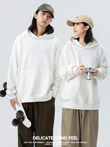 500 Grams Winter Digital Printing Pullover Hooded Pocket Men's Breathable Lined Sweater Wholesale Padded Loose Fit Fleece <b>Hoodie</b> - Product Image 3