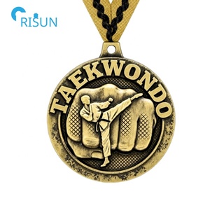 Medalla personalizada de pugilismo 3D, lucha de boxeo coreana, artes marciales mixtas, Karate TKD, medallón de Taekwondo, Medalla personalizada de Taekwondo - Product Image 3