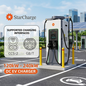 Cargador de vehículos eléctricos de 120kW 180kW Starcharge Titan V5 con retracción automática del brazo, OCPP 20, UL, CE, Plug and Play, para estaciones de carga. - Product Image 1