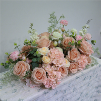 Arrangement de fleurs artificielles rose pastel, centre de table de mariage, décoration pour la Saint-Valentin, événement, fête