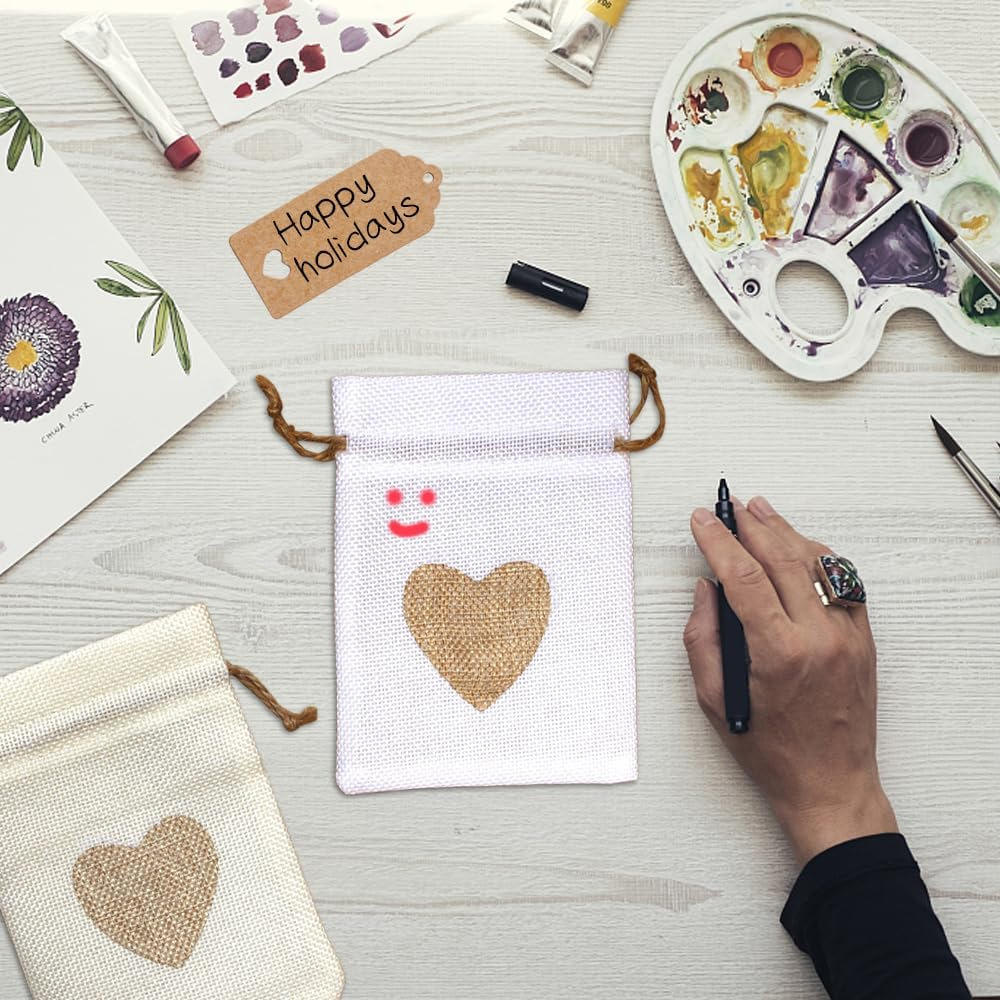 30 bags + 30 hangtags + 10m hemp rope