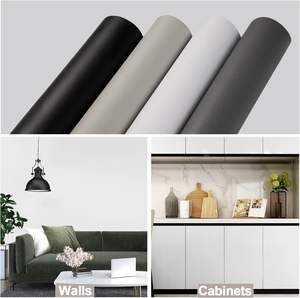 ORON DECO 黑色室内设计 3D 墙贴天花板瓷砖自粘式 PVC 即剥即贴壁纸卷，适用于家居装饰 - Product Image 2