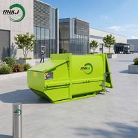 RNKJ Station de compactage de déchets industrielle automatique à bras oscillant, hors sol, haute densité, 11 kW, pour économie d'espace