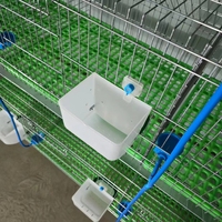 Meilleures ventes Nouvelle cage d'élevage de lapins de type H à 3 niveaux avec une longue durée de vie 2x0.5x1.75m Sol en plastique pour utilisation à la ferme