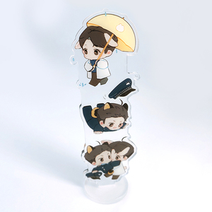 Venta al por mayor personalizado doble cara impresa claro lindo Anime holográfico acrílico soporte con borla - Product Image 1