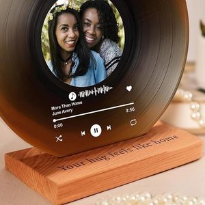 Hiện Đại Cá Nhân Ấm Nâu Vinyl Ghi Ảnh Tùy Chỉnh Acrylic Bài Hát Mảng Bám Hiển Thị Độc Đáo Rack Cho Kỷ Niệm Ngày Valentine - Product Image 3