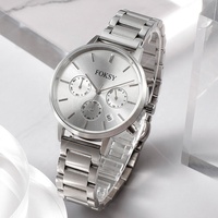 Montre chronographe de luxe pour femme, nouvelle conception 2025, logo personnalisé, acier inoxydable, mouvement SEIKO, cadran à aiguilles 38 mm 16 mm, cadeau
