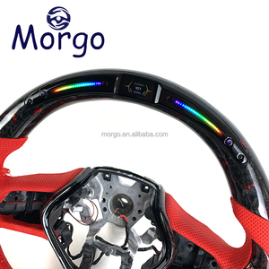 Volante in Fibra di Carbonio Forgiata Personalizzato con LED RPM per <span class=keywords><strong>Infiniti</strong></span> Serie G Q <span class=keywords><strong>FX</strong></span> EX M Q50 Q50L Q60 ESQ Q50s Q50 Red-sport - Product Image 2