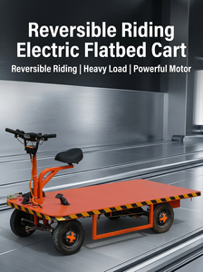 Chariot à <span class=keywords><strong>plateforme</strong></span> électrique 1200W à 4 roues, réversible, pour entrepôt, capacité 750 kg, chariot industriel - Product Image 6