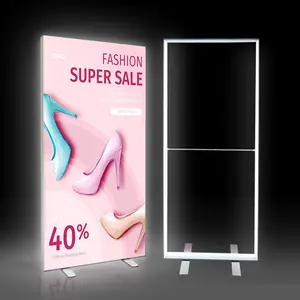 Lintel Graphic Led Backlit Backdrop Display Wall Mounted Modular Frame Light Box Magnetic Assembly Trade Show Booth