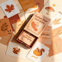 Cartes à Jouer Personnalisables en Papier OEM avec Boîte Rigide à Tiroir pour l'Éducation, le Divertissement Familial et les Voyages