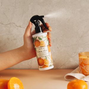 Tùy chỉnh nhãn 8.5 floz thực vật tự nhiên chiết xuất phòng phun citrus Zest làm mát không khí cho hương thơm nhà vải lanh tinh dầu - Product Image 3
