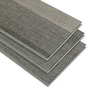 Planche de carreaux de sol en vinyle SPC d'ingénierie facile à installer 5mm avec verrouillage par clic LVT PVC Fishbone épissage