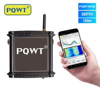 Utilisation du téléphone portable pour détecter les eaux souterraines PQWT M100 Outils d'enquête géophysique Détecteur d'eau souterraine de 100m