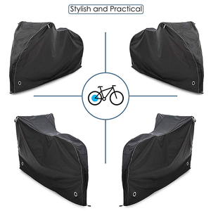 Couvre-vélo extérieur étanche <span class=keywords><strong>pour</strong></span> vélos électriques avec trou de verrouillage Couvre-vélo de montagne résistant au vent et à la poussière UV <span class=keywords><strong>pour</strong></span> <span class=keywords><strong>2</strong></span> vélos - Product Image 2