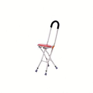 عصا يدوية في الهواء الطلق كرسي عكاز ارتفاع قابل للتعديل كبار السن مع مقعد المشي - Product Image 6