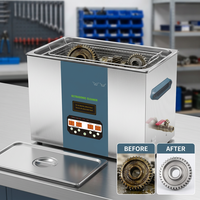 Máquina de Limpieza Ultrasónica de Frecuencia Ajustable de 30L y 600W, Baño Ultrasónico Digital con Calefacción, Precio al por Mayor