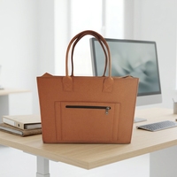 Sac fourre-tout en feutre personnalisé, imperméable et portable, organisateur de rangement pliable classique pour les voyages