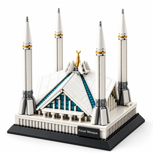 Wange 6220, <span class=keywords><strong>Gran</strong></span> <span class=keywords><strong>Mezquita</strong></span> de <span class=keywords><strong>la</strong></span> <span class=keywords><strong>Meca</strong></span>, Serie de Arquitectura Islámica, Bloques de Construcción, Juguetes MOC, Famosos Modelos de Construcción Musulmana - Product Image 5