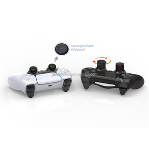 LD 4-en-1 Amovible Noir Thumbsticks pour PS5 Protective Joystick Controller Grip Set avec Thumb Sticks Cap - Product Image 4