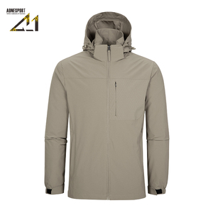 Chaqueta con Capucha para Hombre Aonesport, Ligera, de Nailon, Impermeable, para Primavera y Otoño, Estilo Urbano - Product Image 2