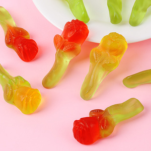 Bonbons Gélifiés Halal en Gros Personnalisés en Forme de Rose, Assortiment de Bonbons Gélifiés aux Fruits, Saveurs Sucrées et Acidulées - Product Image 5