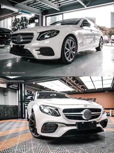 Punte del diffusore della parte posteriore dei cappucci dei parafanghi della griglia dei corredi del corpo di CLY per <span class=keywords><strong>2016</strong></span> + Mercedes classe E <span class=keywords><strong>W213</strong></span> aggiornamento E63s AMG 1:1 paraurti dell'automobile - Product Image 3