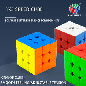 DianShengソーラー3E 3x3x3スピードマジックキューブ教育パズル脳ティーザー3*3 5.5 cm Cubo Magicoマグネットなし子供用おもちゃ - Product Image 2