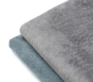 Custom knitted german velour fabric100% polyester upholstery embossed holland velvet fabric for sofa furniture