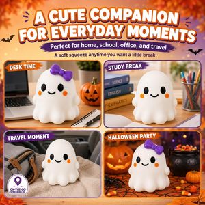 Juguete Antiestrés Personalizado con Logotipo de Fantasma, Suave y de Ascenso Lento, de 5.7 Pulgadas, para Niños/Adultos, para Fiestas de Halloween - Product Image 4