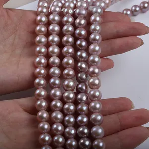 10-11mm Wholesale Real Loose Freshwater Pearl Strand High Quality Edison Round Pearl