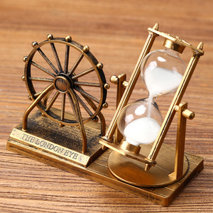 Modèle de minuteur créatif de style européen, peint à la main, en forme de grande roue et sablier, pour décoration intérieure et cadeau étudiant L-764 - Product Image 3