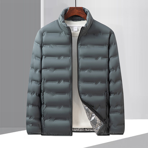 Veste thermique en polyester au graphène tendance 2026 pour hommes - Manteau coupe-vent à col montant pour la randonnée, le ski, les voyages d'hiver - Product Image 4