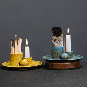 Gốm hương Burner chủ rồng thiết kế thánh gỗ đốt khung Sage khay sáp tinh dầu hương nón lấy cảm hứng từ Peru - Product Image 4