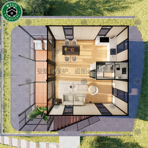 Casa Contenedor Modular con Estructura de Acero Resistente, Impermeable, de Alta Calidad, de 20 pies y 40 pies, de Ensamblaje Rápido y Estructura Expandible - Product Image 5