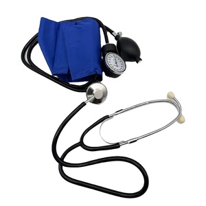 Estetoscopio Pediátrico de Doble Cabeza Clásico III Profesional para Médico, Brazalete de Algodón, Tubos Dobles de PVC, Negro, MEDEASE, Aneróide - Product Image 3