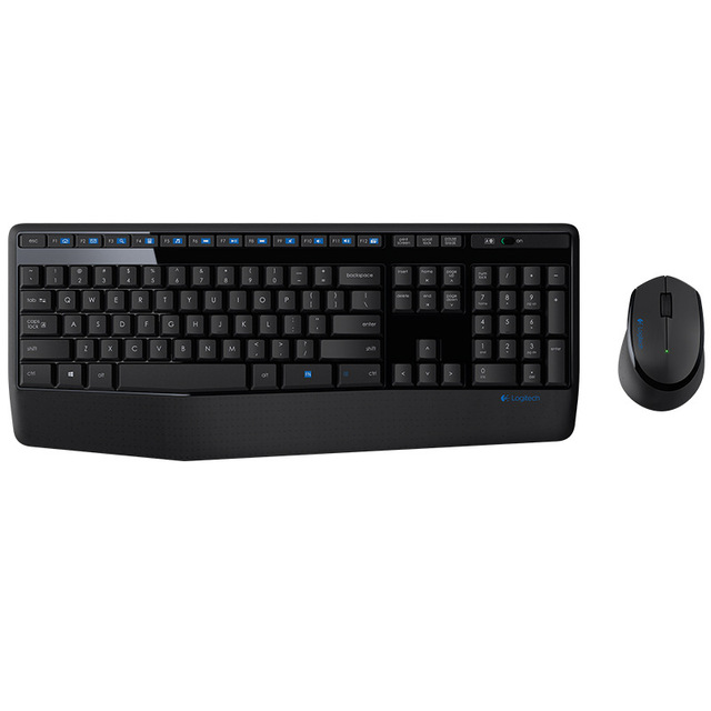 Original Logitech MK345 Wireless Keyboard and Mouse Combo Multimedia Ergonomics 2.4 Ghz Wireless Keyboard and Mouse Set