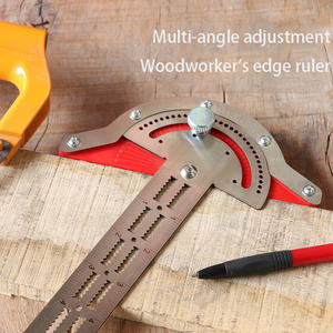 Carré en acier inoxydable pour le travail du bois, <span class=keywords><strong>règle</strong></span> <span class=keywords><strong>de</strong></span> <span class=keywords><strong>bord</strong></span> multifonctionnelle, <span class=keywords><strong>règle</strong></span> <span class=keywords><strong>de</strong></span> marquage d'arc circulaire, <span class=keywords><strong>règle</strong></span> d'angle, outil manuel - Product Image 2