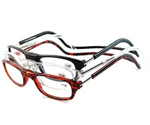 Óculos de leitura 360 graus, óculos de leitura giratório, dobrável, óculos de leitura