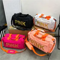 Новинка 2022, розовая Вместительная женская сумка для путешествий, занятий спортом, йогой