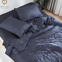 Parure de draps de luxe respirante et rafraîchissante pour hôtel et maison, 100 % coton doux, poches profondes, ajustement facile