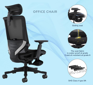 Ergonomic Mesh Office <b>Chair</b> Adjustable Home Computer <b>Chair</b> with Lumbar <b>Support</b>, 5-Star Base, Rolling Casters, Comfortable Seat - Product Image 6