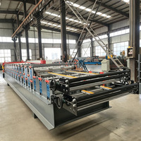 Máquina de Fabricación de Tejas de Doble Capa de Alta Eficiencia AVITA, Máquina Formadora de Rollos de Tejas Trapezoidales y Corrugadas