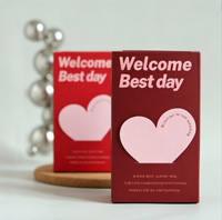 Boîtes à dragées de mariage, boîtes cadeaux pliables en papier avec découpe en forme de cœur pour le meilleur jour, emballage romantique pour chocolats et bonbons de mariage